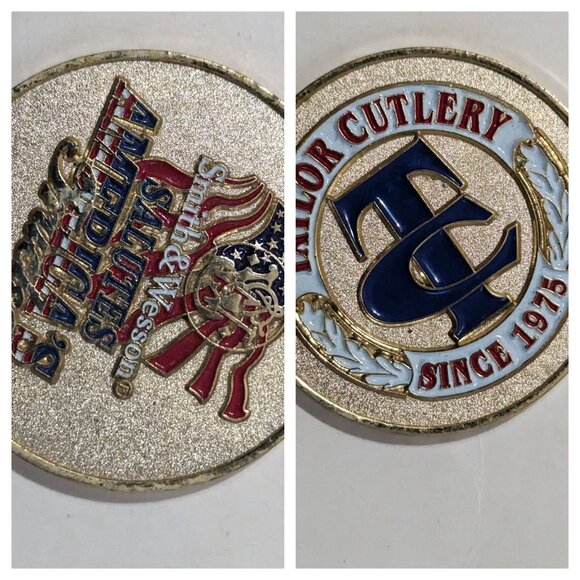 Smith & Wesson Salutes America Taylor Cutlery Challenge Coin 1975 Collectible 🇺 - Picture 6 of 7